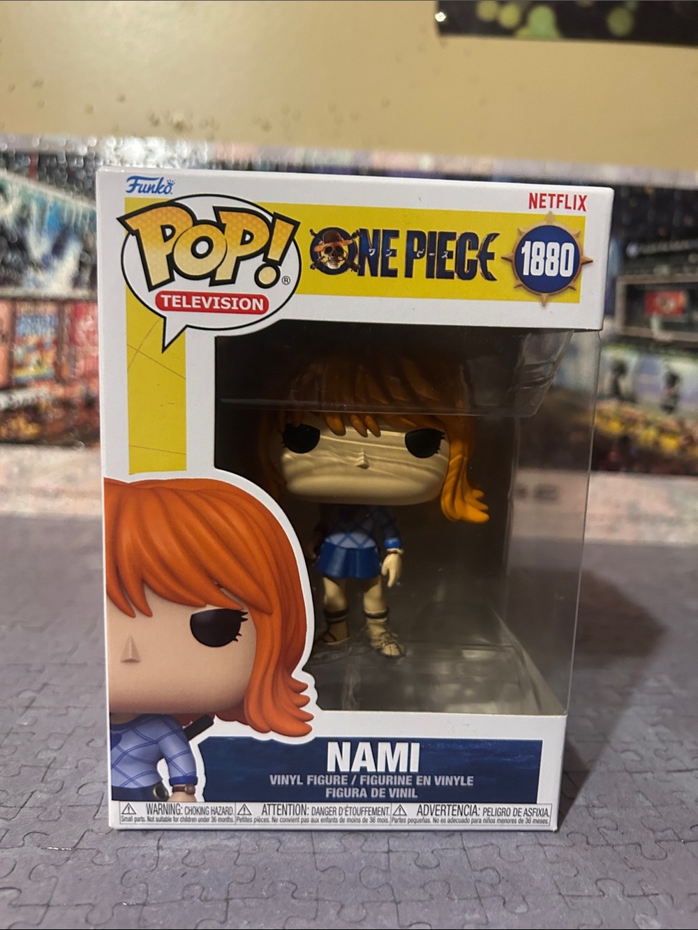 Funko Pop! One Piece Nami Vinyl Figure - Orange Hair, Blue Outfit